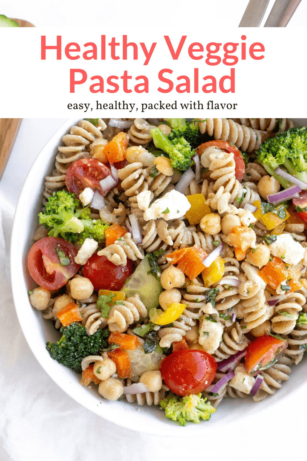Easy Vegetable Pasta Salad - Slender Kitchen
