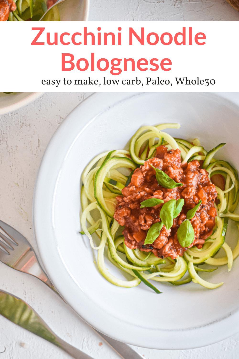 Zucchini Noodle Bolognese Slender Kitchen