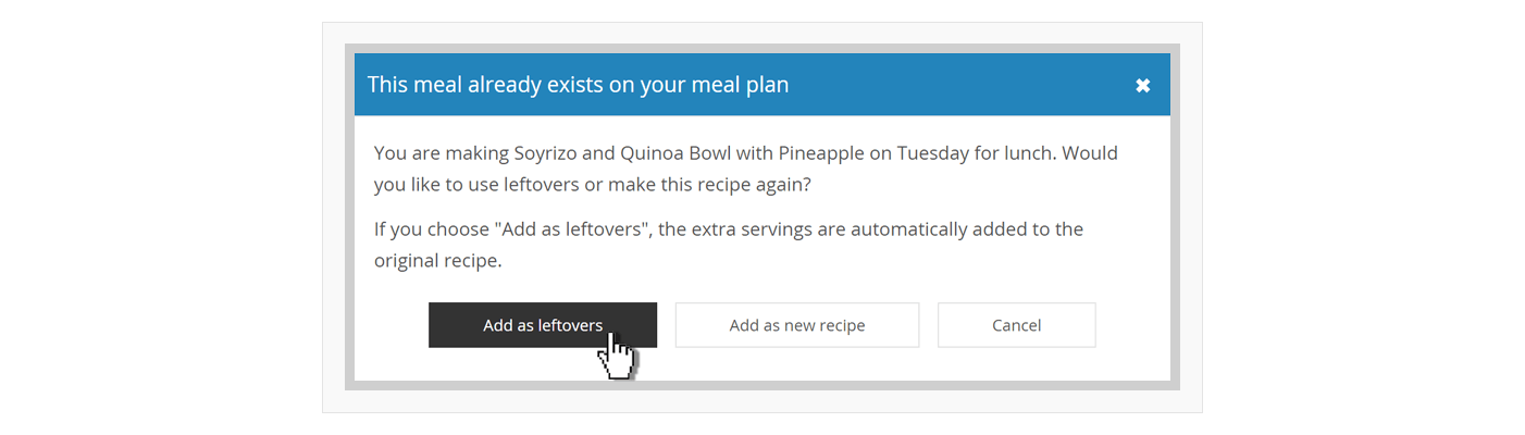 Add Leftovers